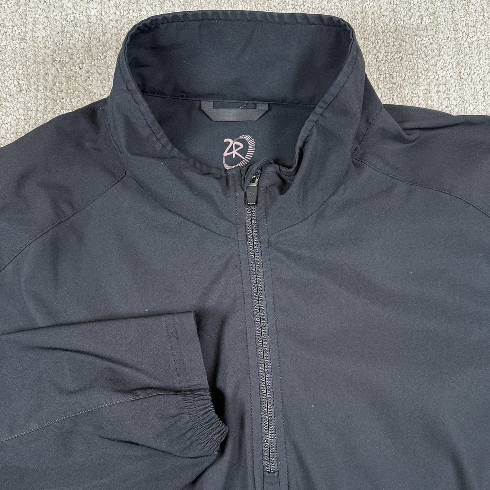 Zero Restriction Men's XL Black Performance 1/4 Zip Golf Pullover Windbreaker